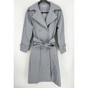 Reformation Holland Trench Coat Blue Women’s S Read